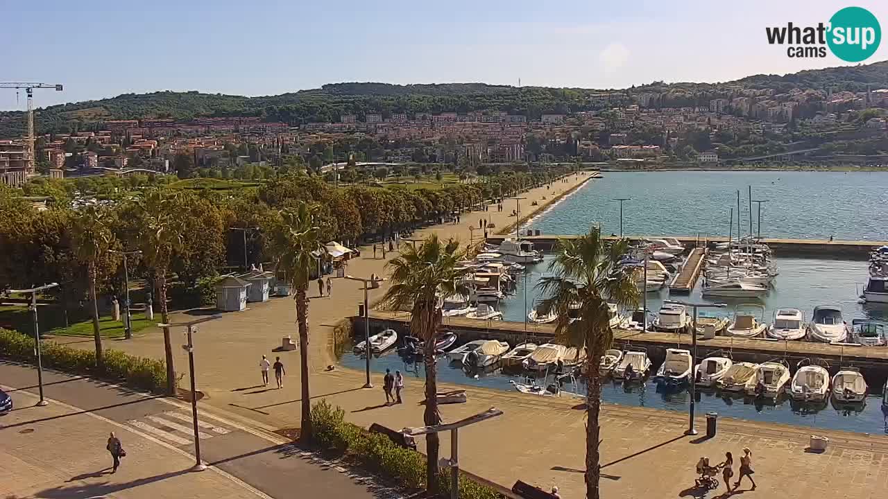 Web kamera Koper – marina i promenada – hotel Grand Koper