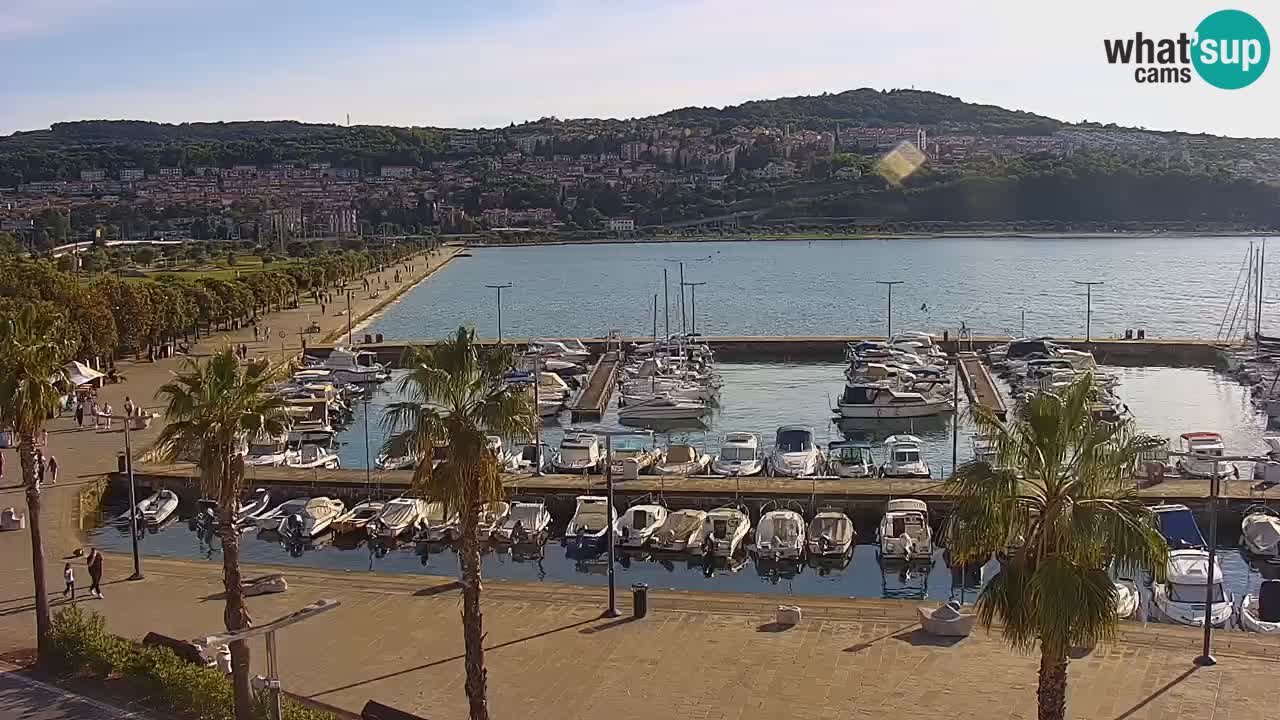 Web kamera Koper – marina i promenada – hotel Grand Koper