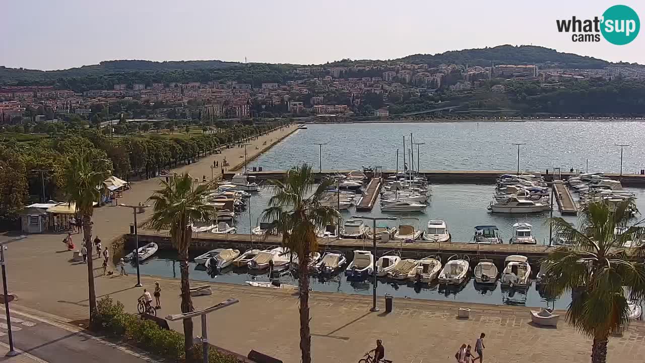 Webcam Capodistria – marina e lungo mare dall’Hotel Grand Koper