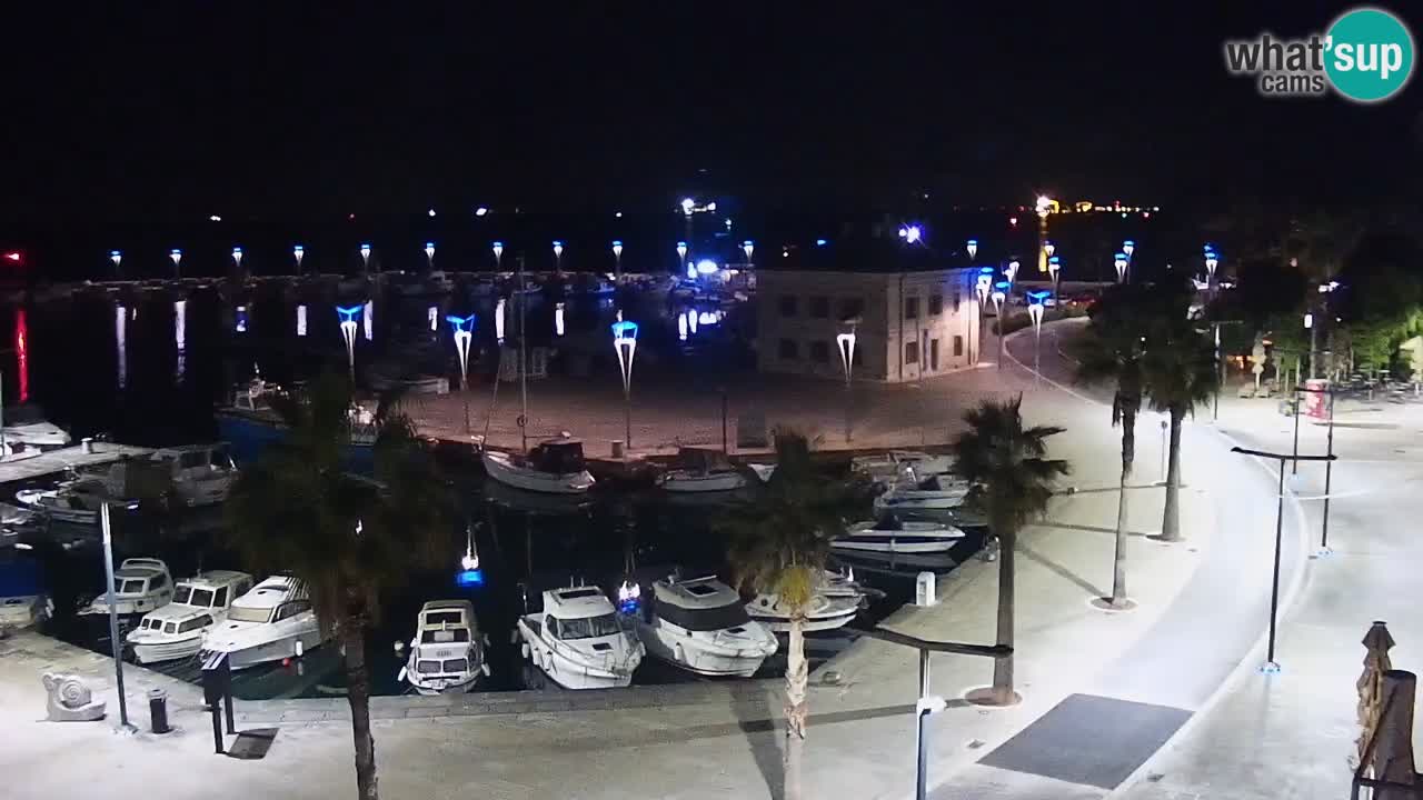 Webcam Koper – Panorama of the marina and promenade from the Grand Hotel Koper