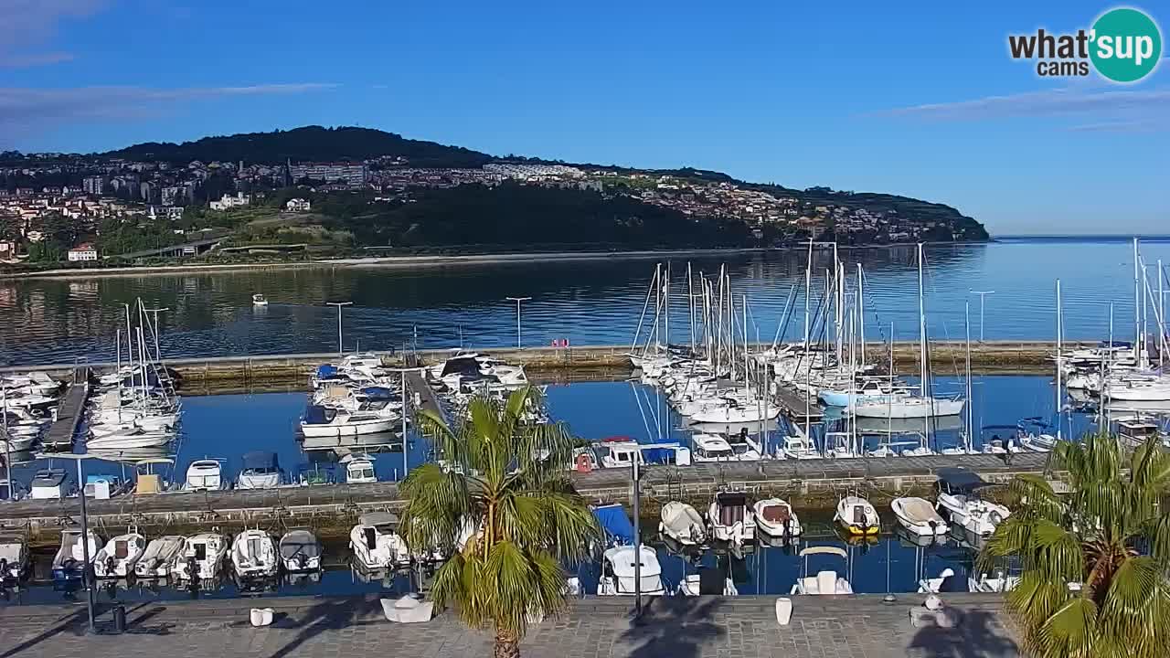 Webcam Capodistria – marina e lungo mare dall’Hotel Grand Koper