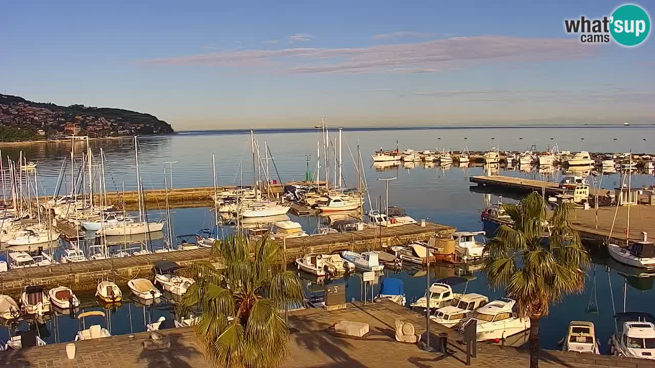Webcam Capodistria – marina e lungo mare dall’Hotel Grand Koper