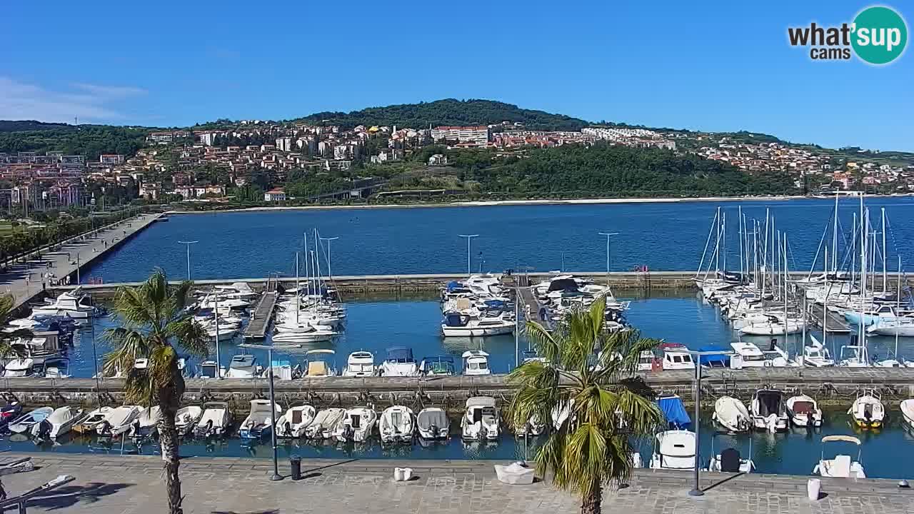 Webcam Capodistria – marina e lungo mare dall’Hotel Grand Koper