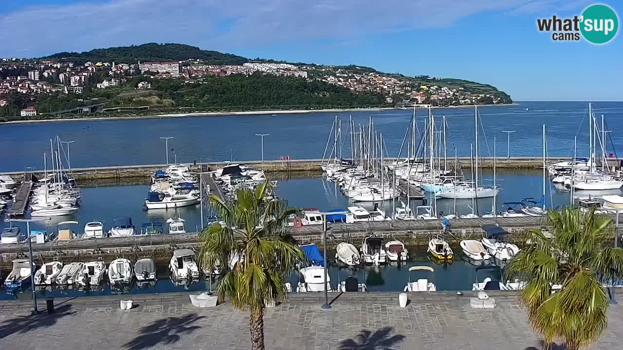 Web kamera Koper – marina i promenada – hotel Grand Koper