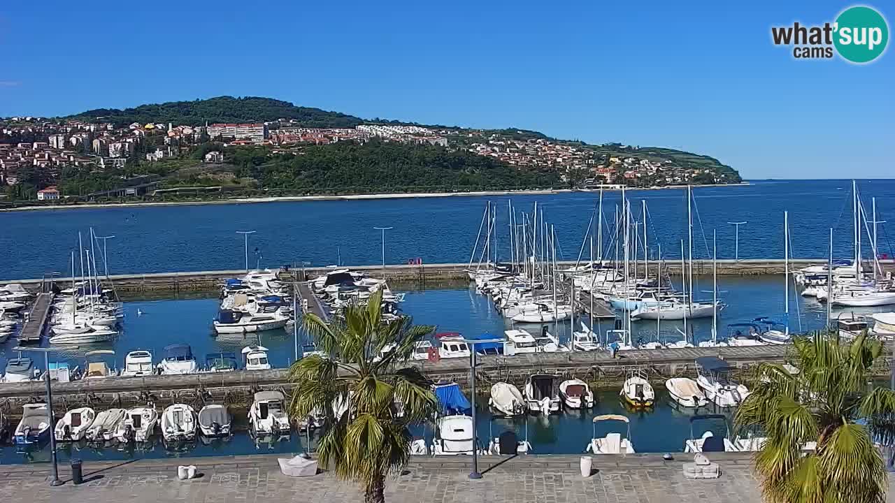 Webcam Capodistria – marina e lungo mare dall’Hotel Grand Koper