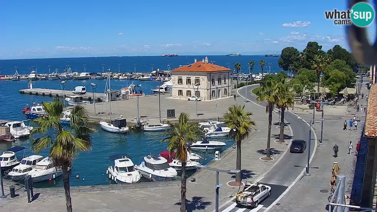 Web kamera Koper – marina i promenada – hotel Grand Koper