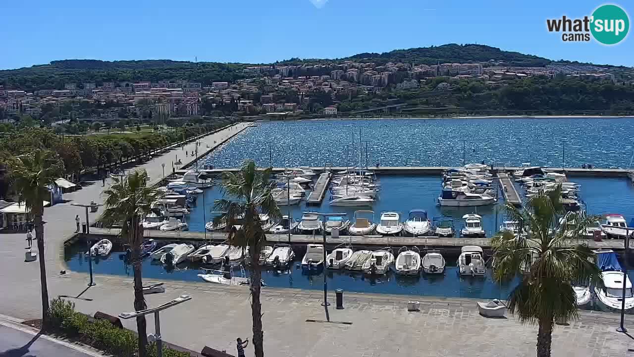 Webcam Capodistria – marina e lungo mare dall’Hotel Grand Koper