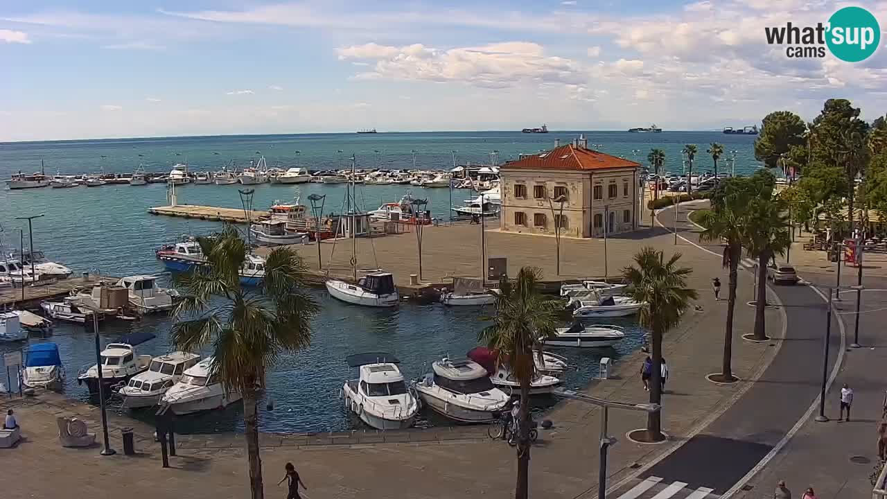 Webcam Capodistria – marina e lungo mare dall’Hotel Grand Koper