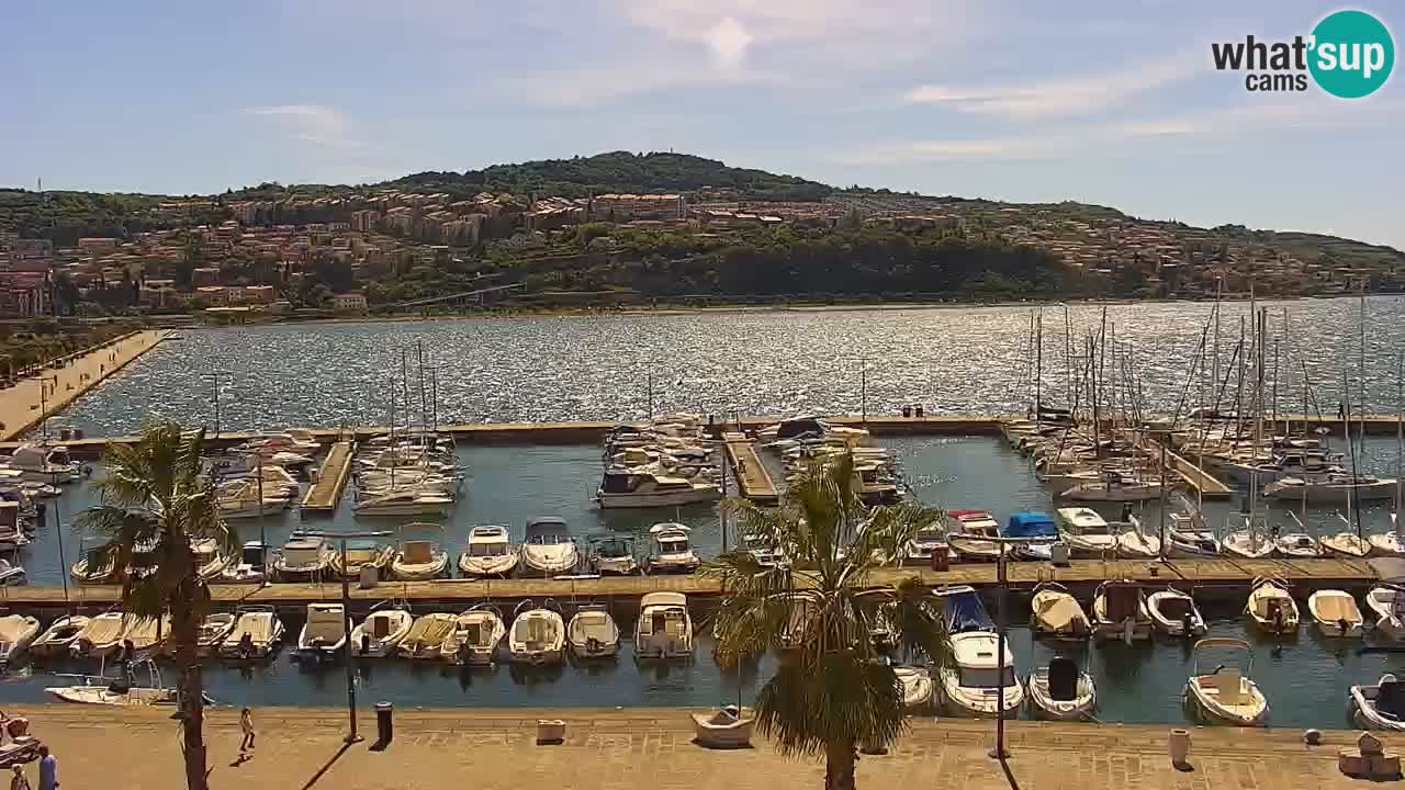 Webcam Capodistria – marina e lungo mare dall’Hotel Grand Koper