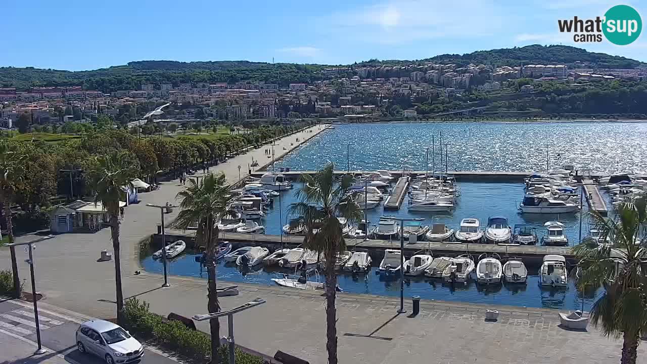 Web kamera Koper – marina i promenada – hotel Grand Koper