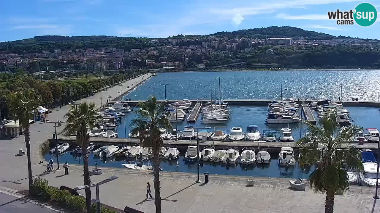 Web kamera Koper – marina i promenada – hotel Grand Koper
