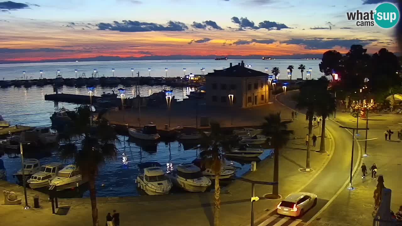 Web kamera Koper – marina i promenada – hotel Grand Koper