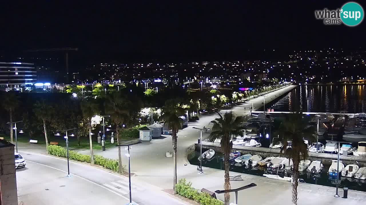 Spletna kamera Koper – Panorama na marino in promenado s Hotela Grand Koper