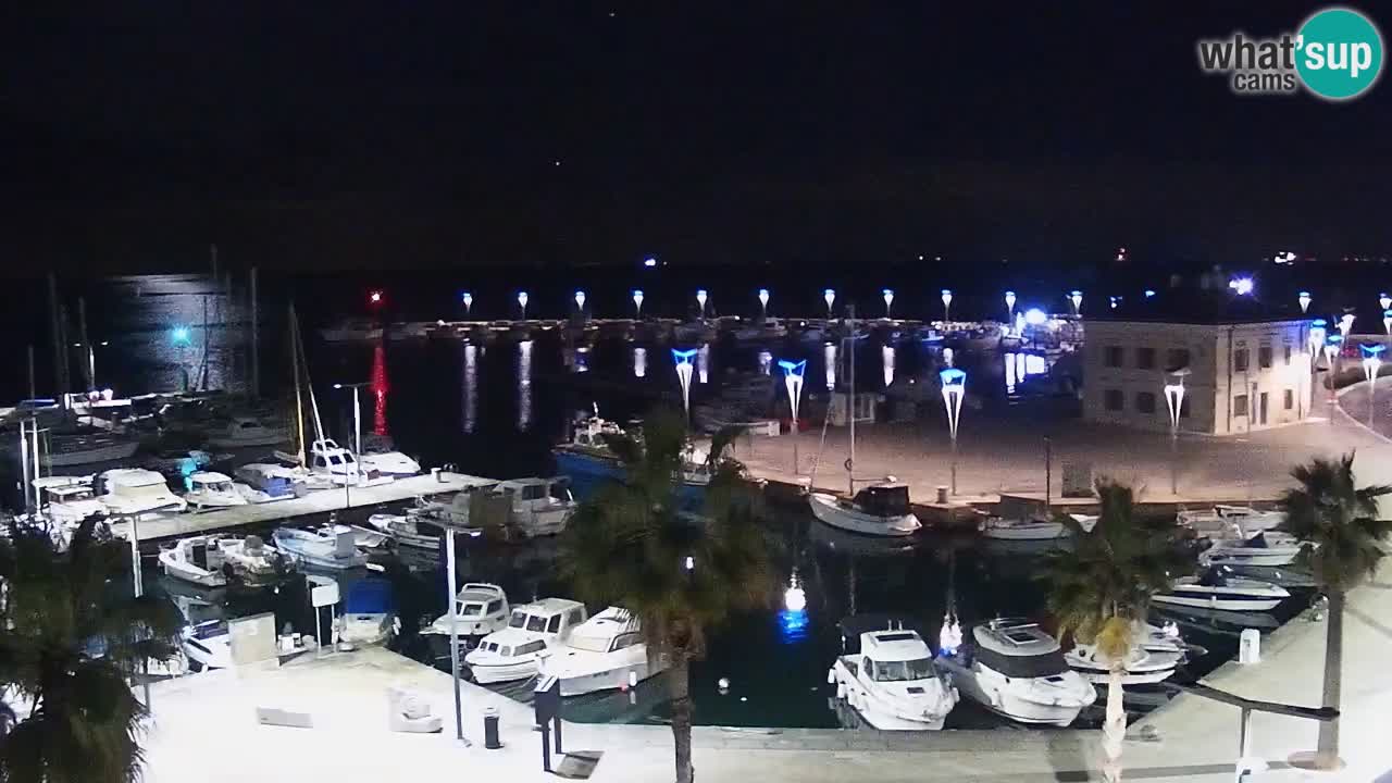 Webcam Koper – Panorama de la marina et de la promenade depuis le Grand Hotel Koper