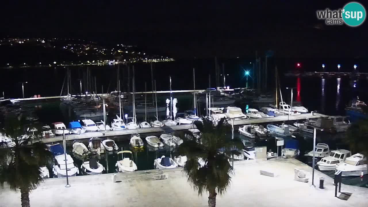 Camera en vivo Koper – puerto deportivo y paseo marítimo desde el Hotel Grand Koper