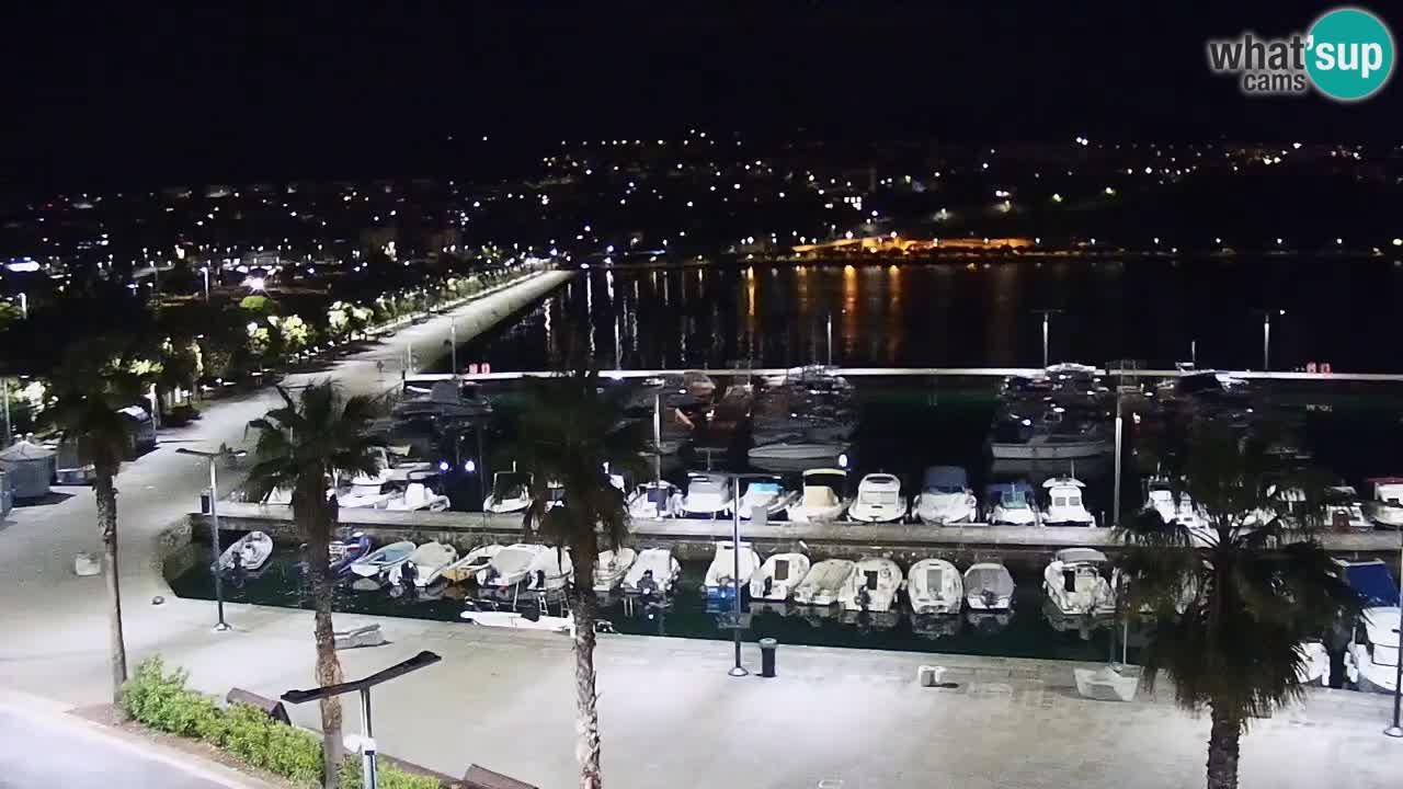 Camera en vivo Koper – puerto deportivo y paseo marítimo desde el Hotel Grand Koper