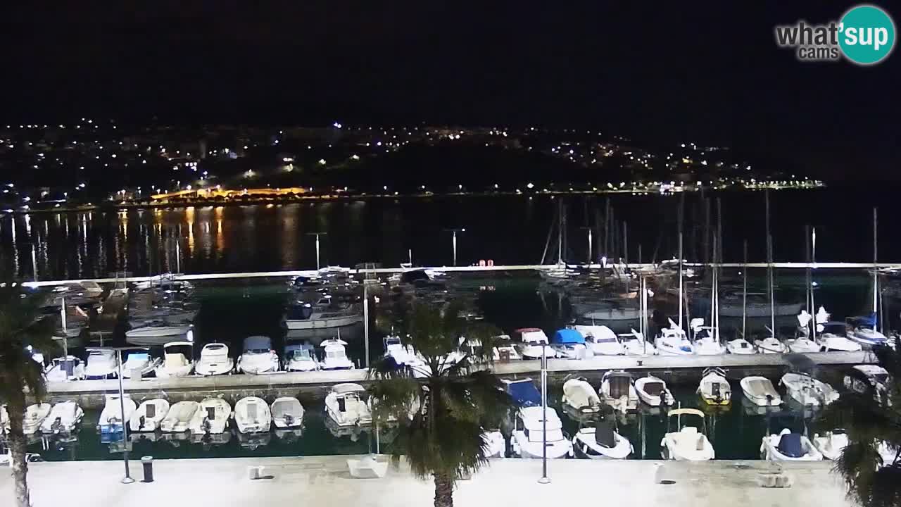 Camera en vivo Koper – puerto deportivo y paseo marítimo desde el Hotel Grand Koper