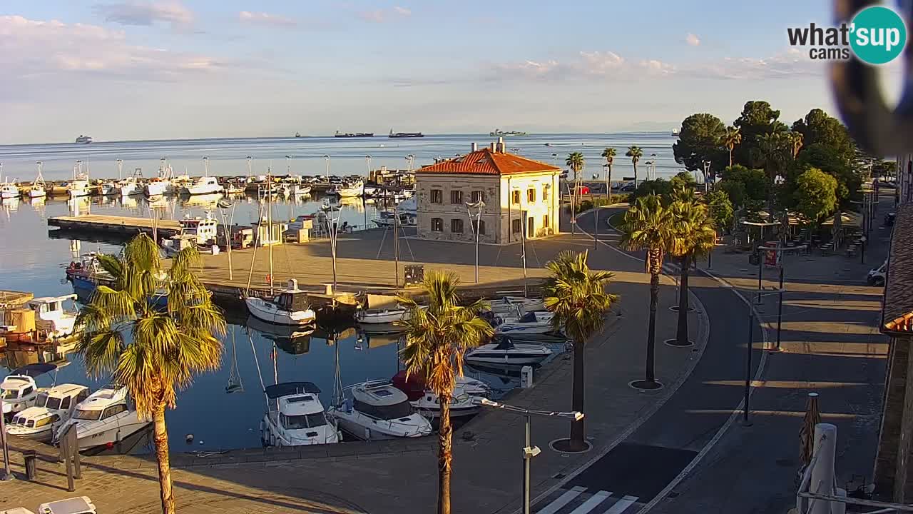 Spletna kamera Koper – Panorama na marino in promenado s Hotela Grand Koper
