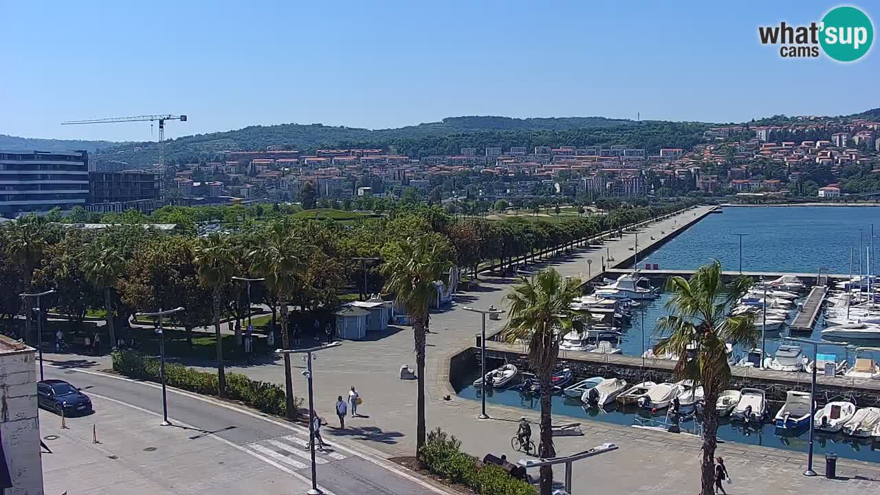 Web kamera Koper – marina i promenada – hotel Grand Koper