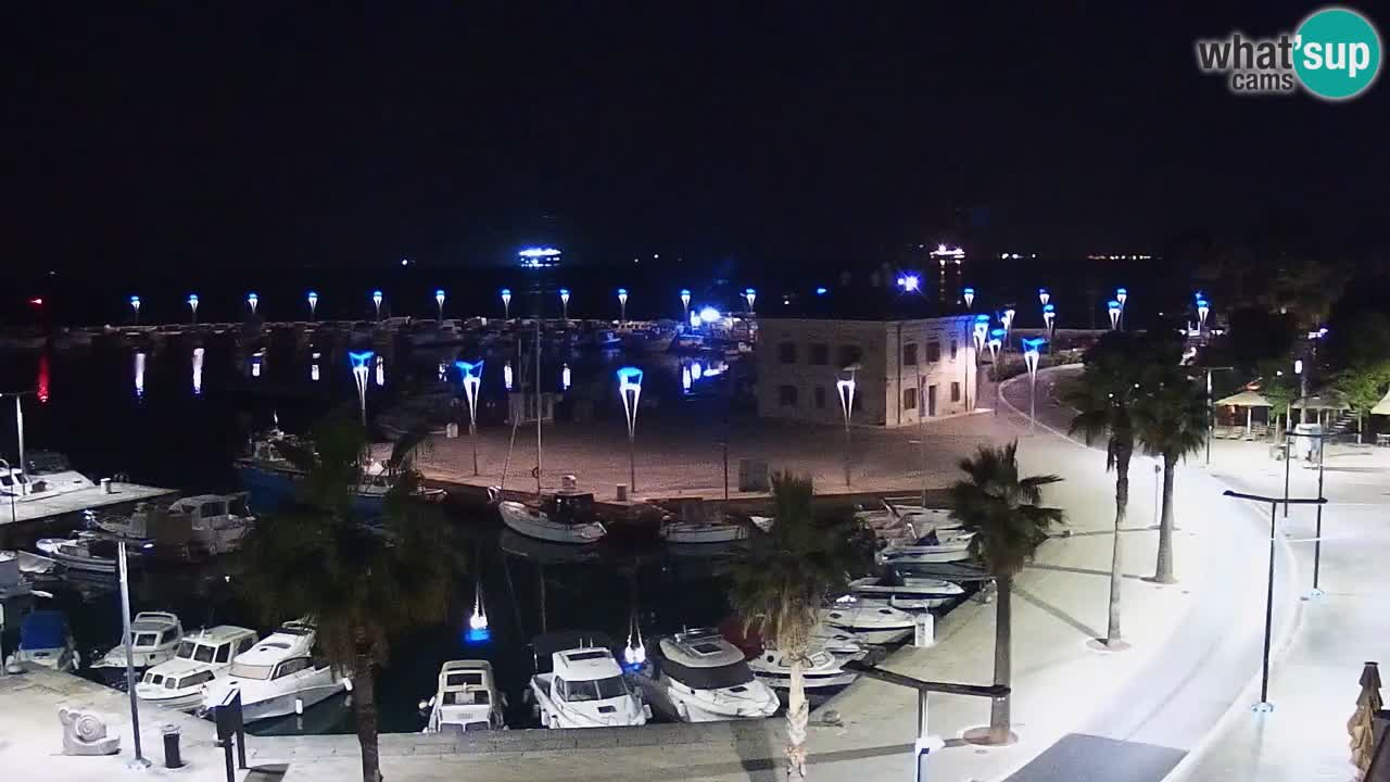 Webcam Koper – Panorama of the marina and promenade from the Grand Hotel Koper