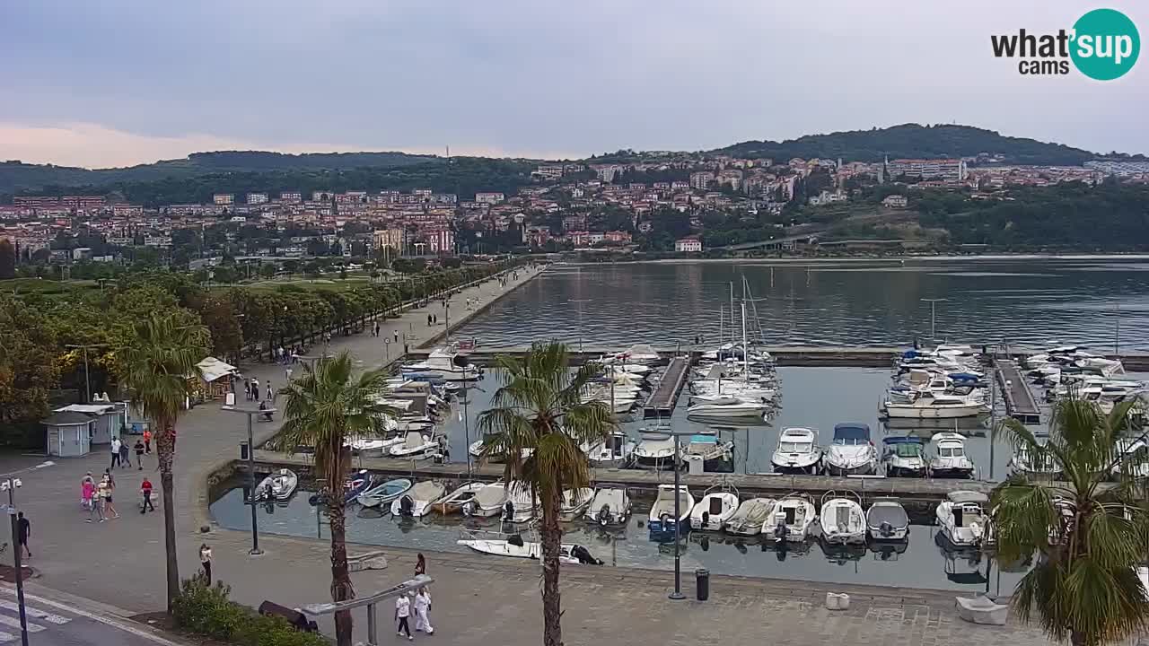 Webcam Capodistria – marina e lungo mare dall’Hotel Grand Koper