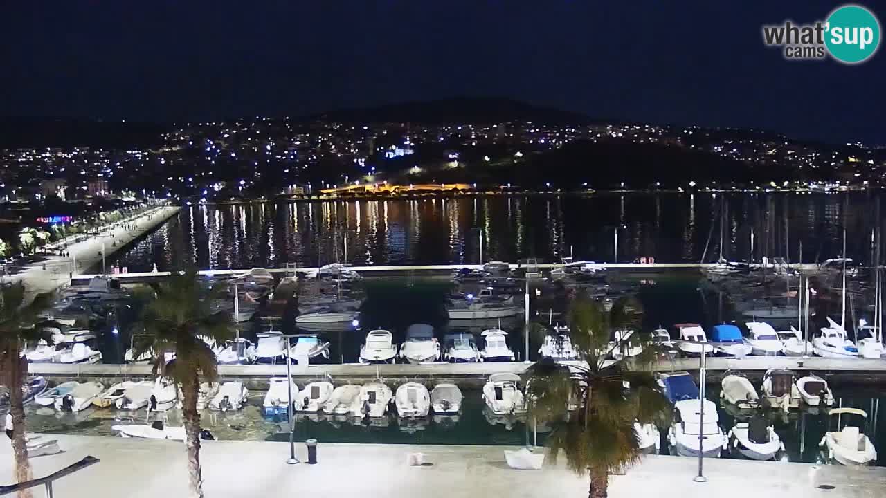 Webcam Koper – Panorama de la marina et de la promenade depuis le Grand Hotel Koper
