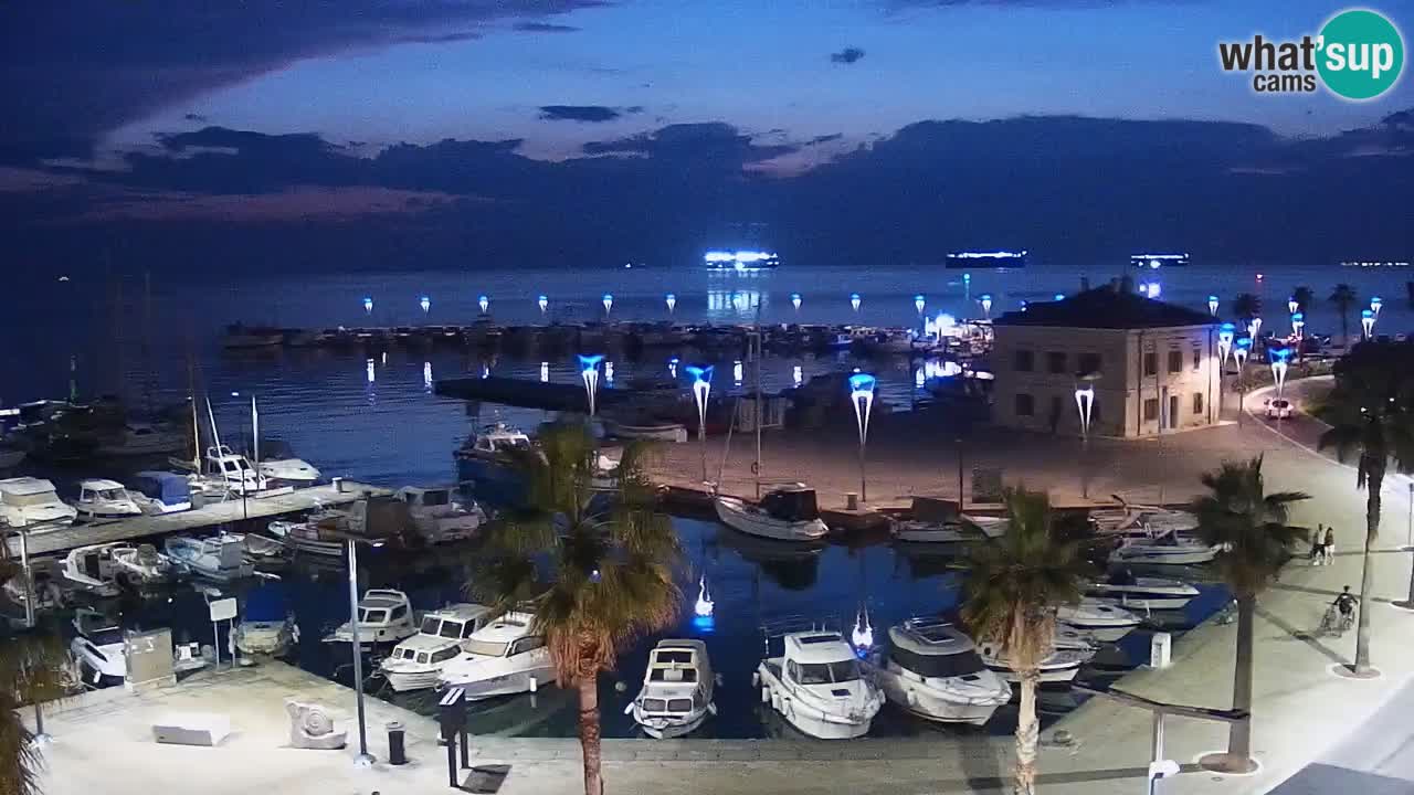 Web kamera Koper – marina i promenada – hotel Grand Koper