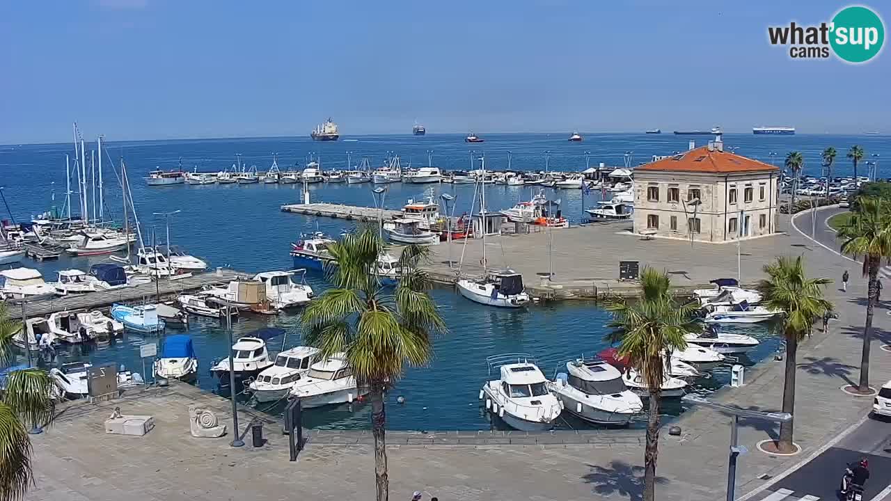 Webcam Capodistria – marina e lungo mare dall’Hotel Grand Koper