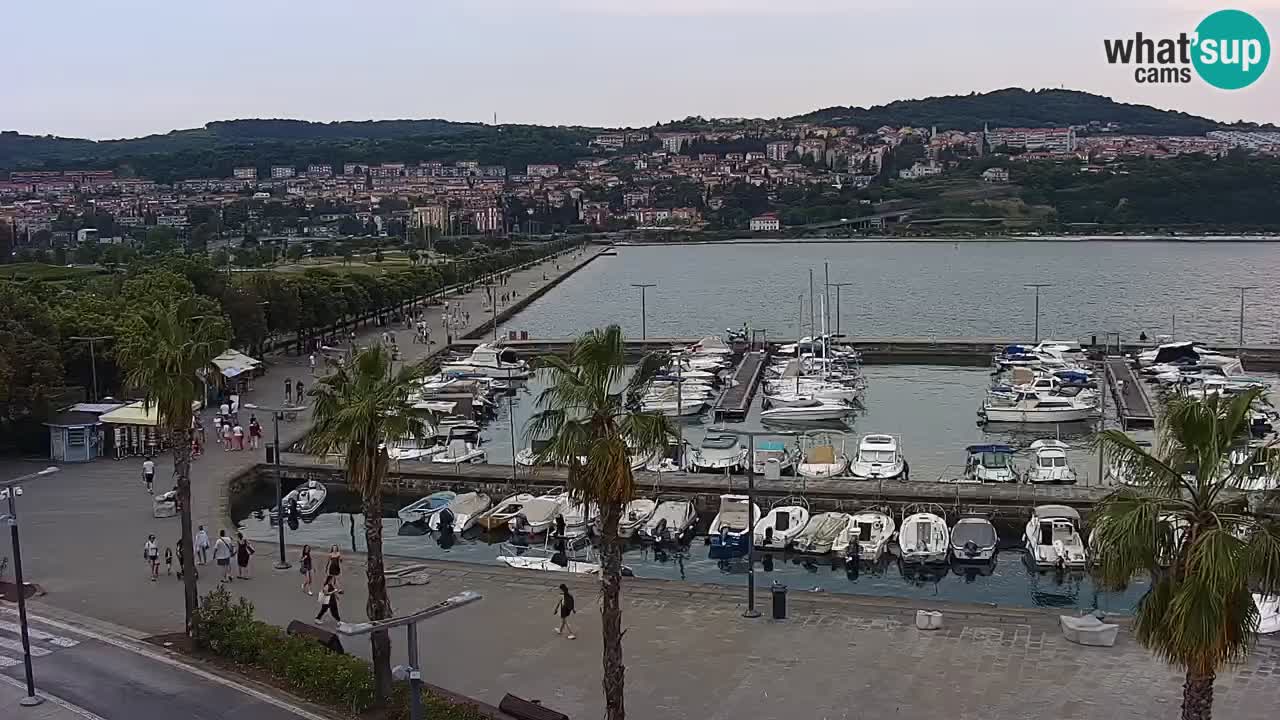 Webcam Capodistria – marina e lungo mare dall’Hotel Grand Koper