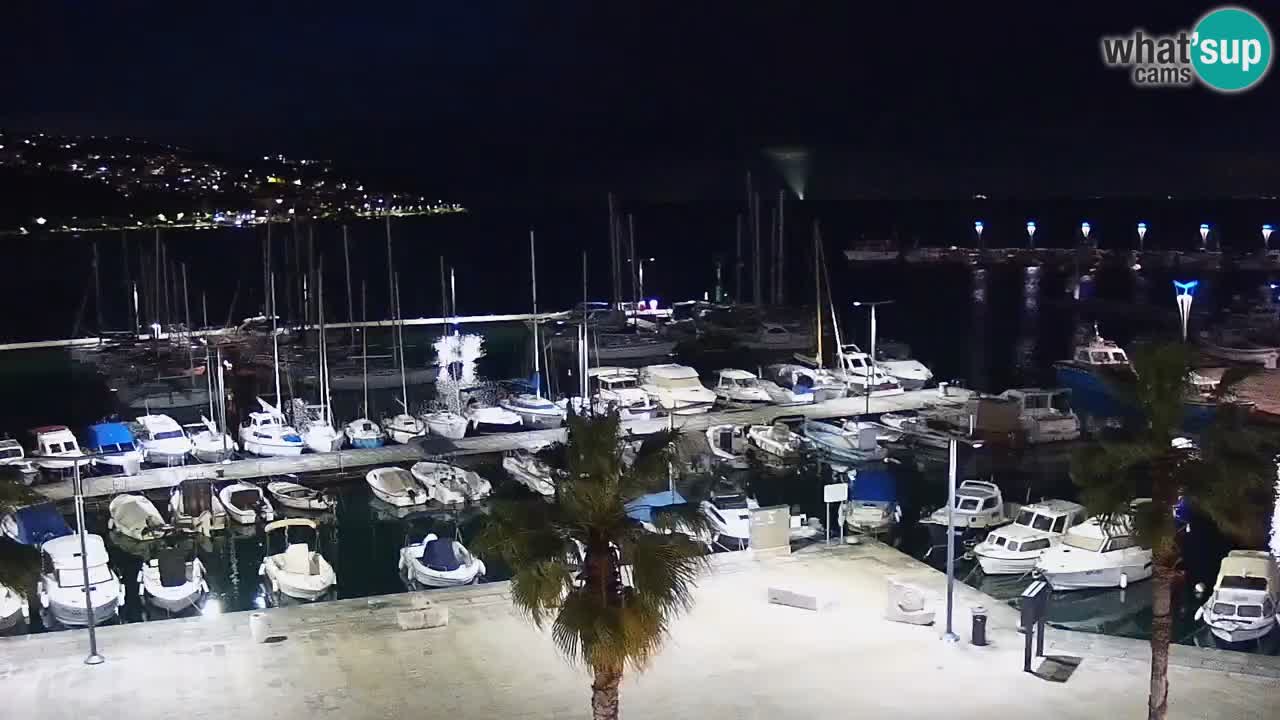 Camera en vivo Koper – puerto deportivo y paseo marítimo desde el Hotel Grand Koper