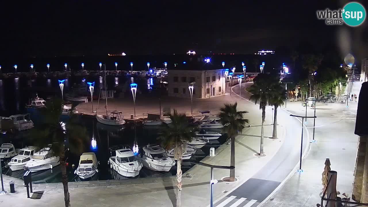 Camera en vivo Koper – puerto deportivo y paseo marítimo desde el Hotel Grand Koper