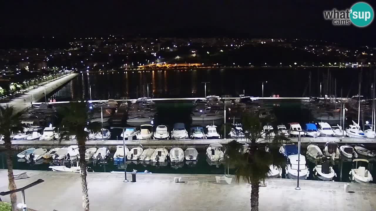 Camera en vivo Koper – puerto deportivo y paseo marítimo desde el Hotel Grand Koper