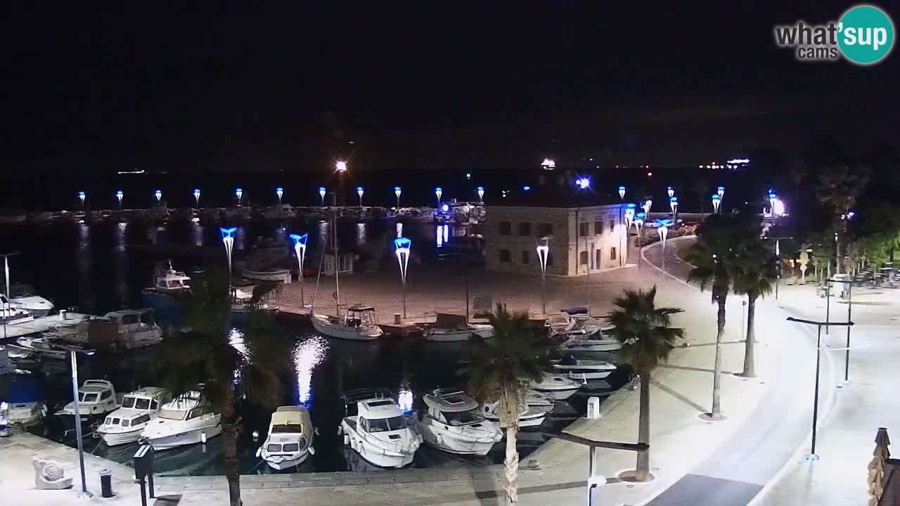 Camera en vivo Koper – puerto deportivo y paseo marítimo desde el Hotel Grand Koper