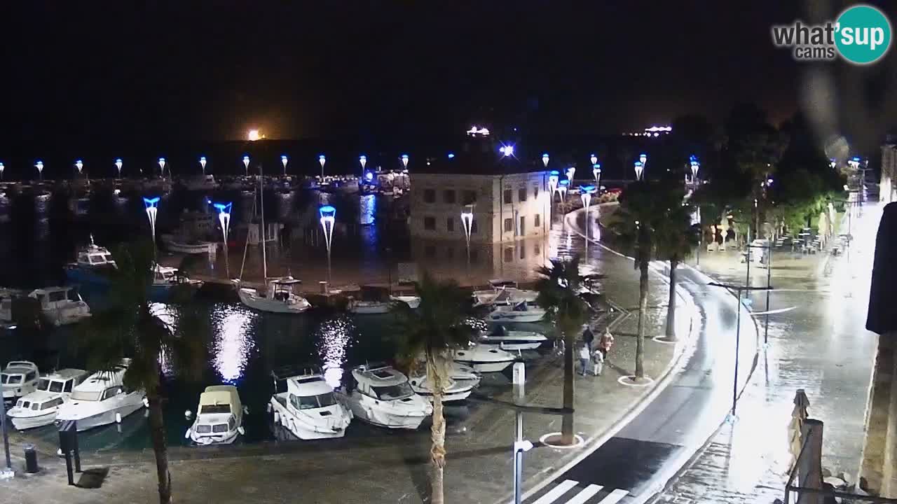 Camera en vivo Koper – puerto deportivo y paseo marítimo desde el Hotel Grand Koper