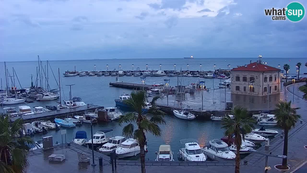 Webcam Capodistria – marina e lungo mare dall’Hotel Grand Koper