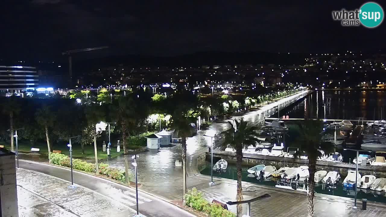 Camera en vivo Koper – puerto deportivo y paseo marítimo desde el Hotel Grand Koper