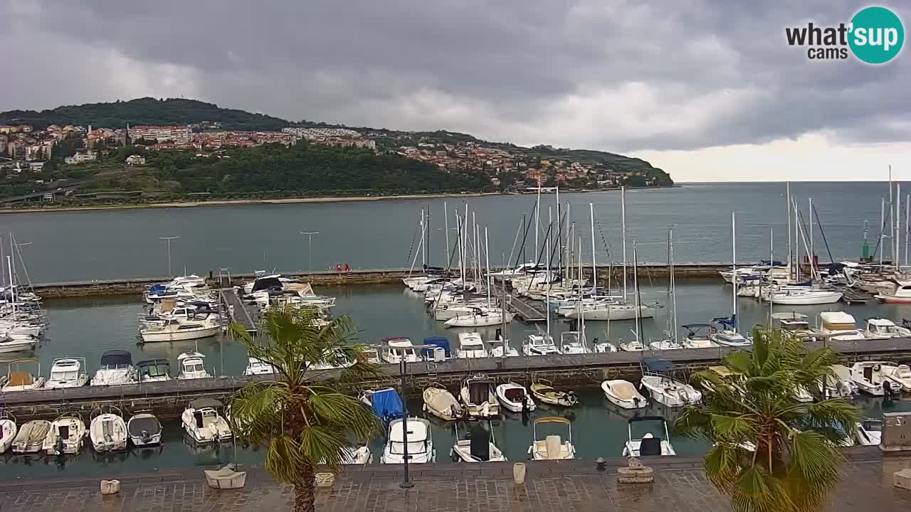 Webcam Capodistria – marina e lungo mare dall’Hotel Grand Koper