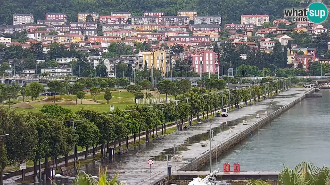 Webcam Koper – Panorama de la marina et de la promenade depuis le Grand Hotel Koper
