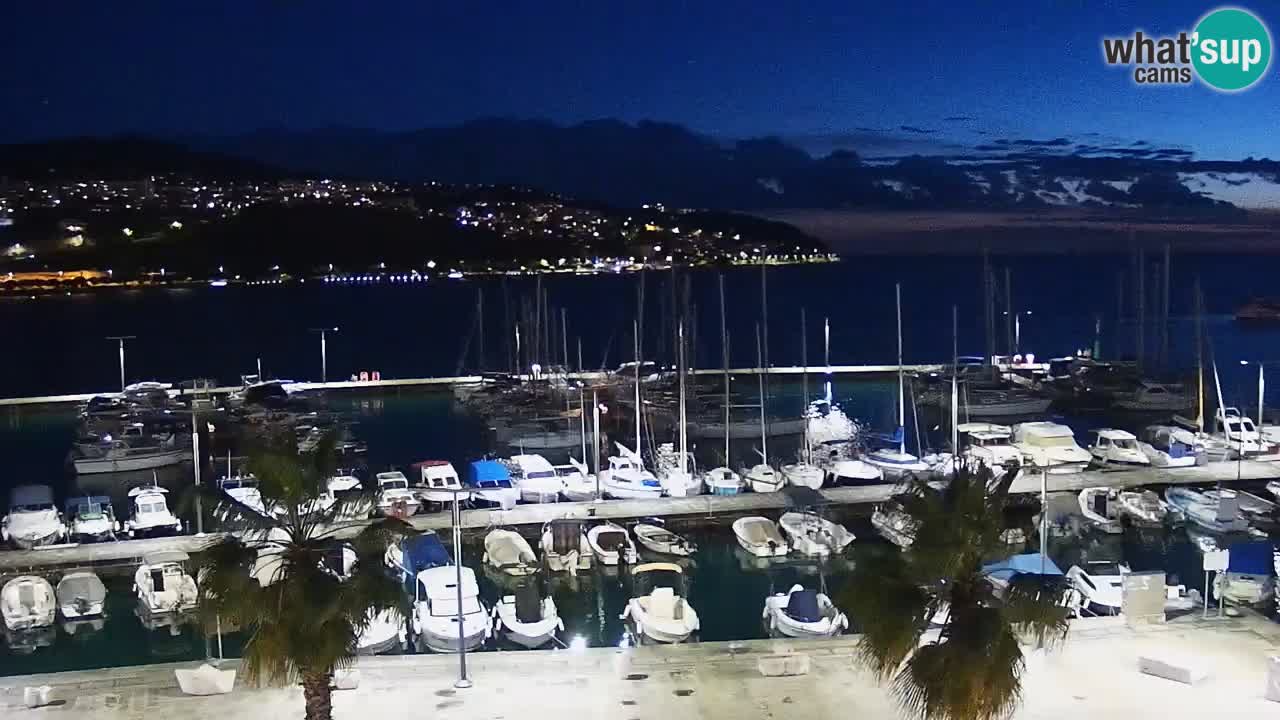 Webcam Koper – Panorama of the marina and promenade from the Grand Hotel Koper