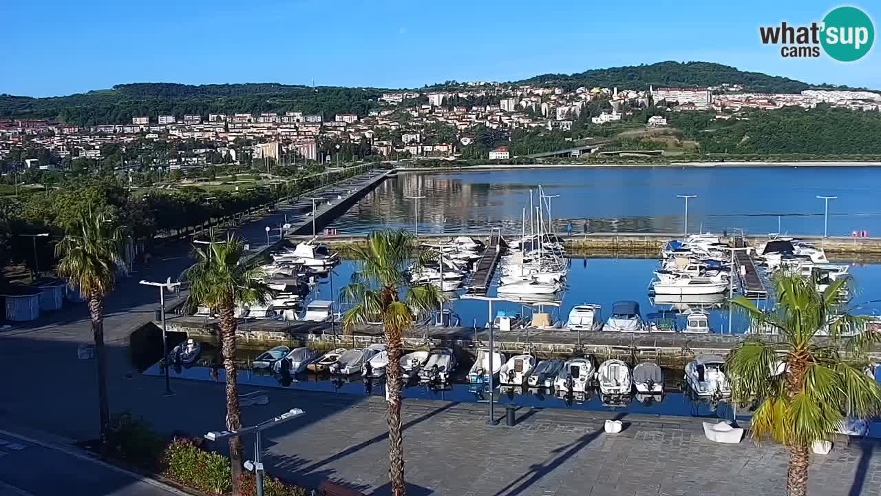 Webcam Capodistria – marina e lungo mare dall’Hotel Grand Koper