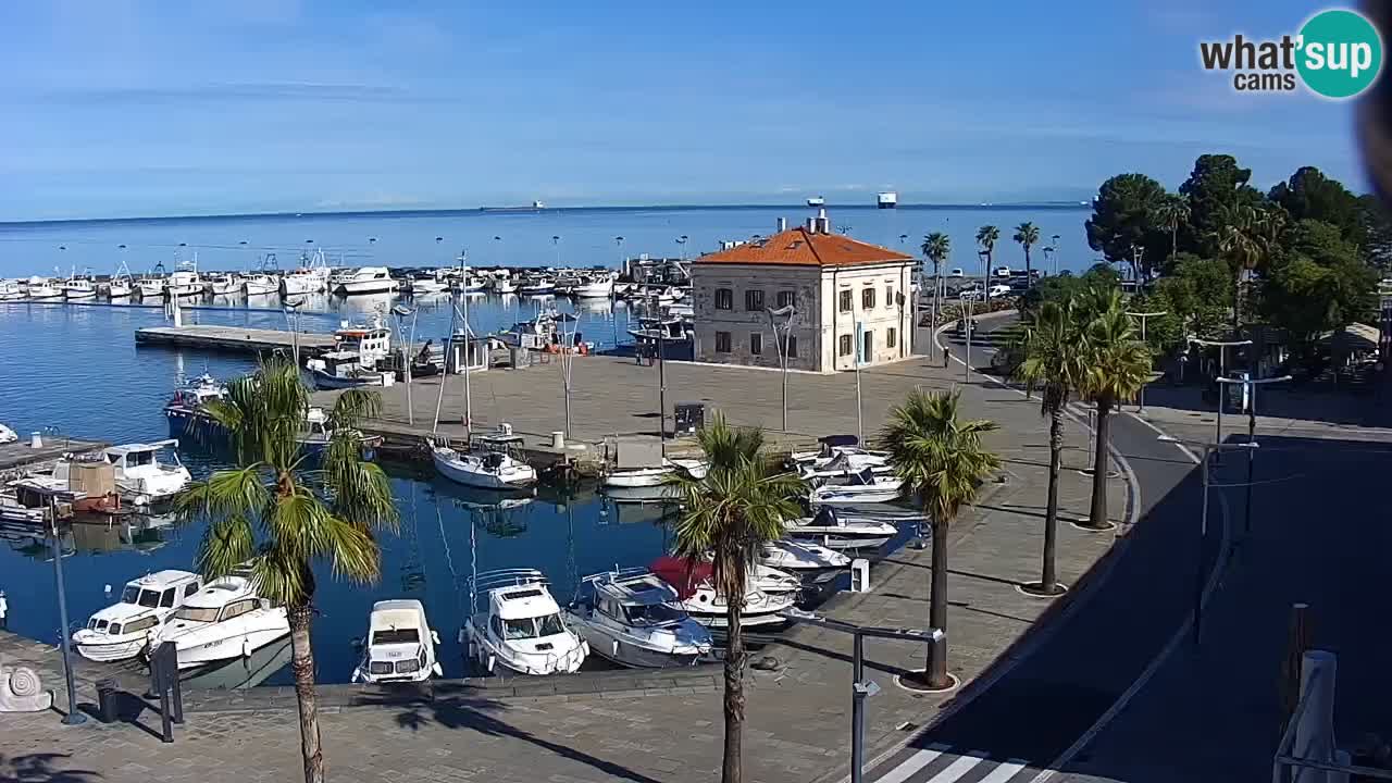 Spletna kamera Koper – Panorama na marino in promenado s Hotela Grand Koper