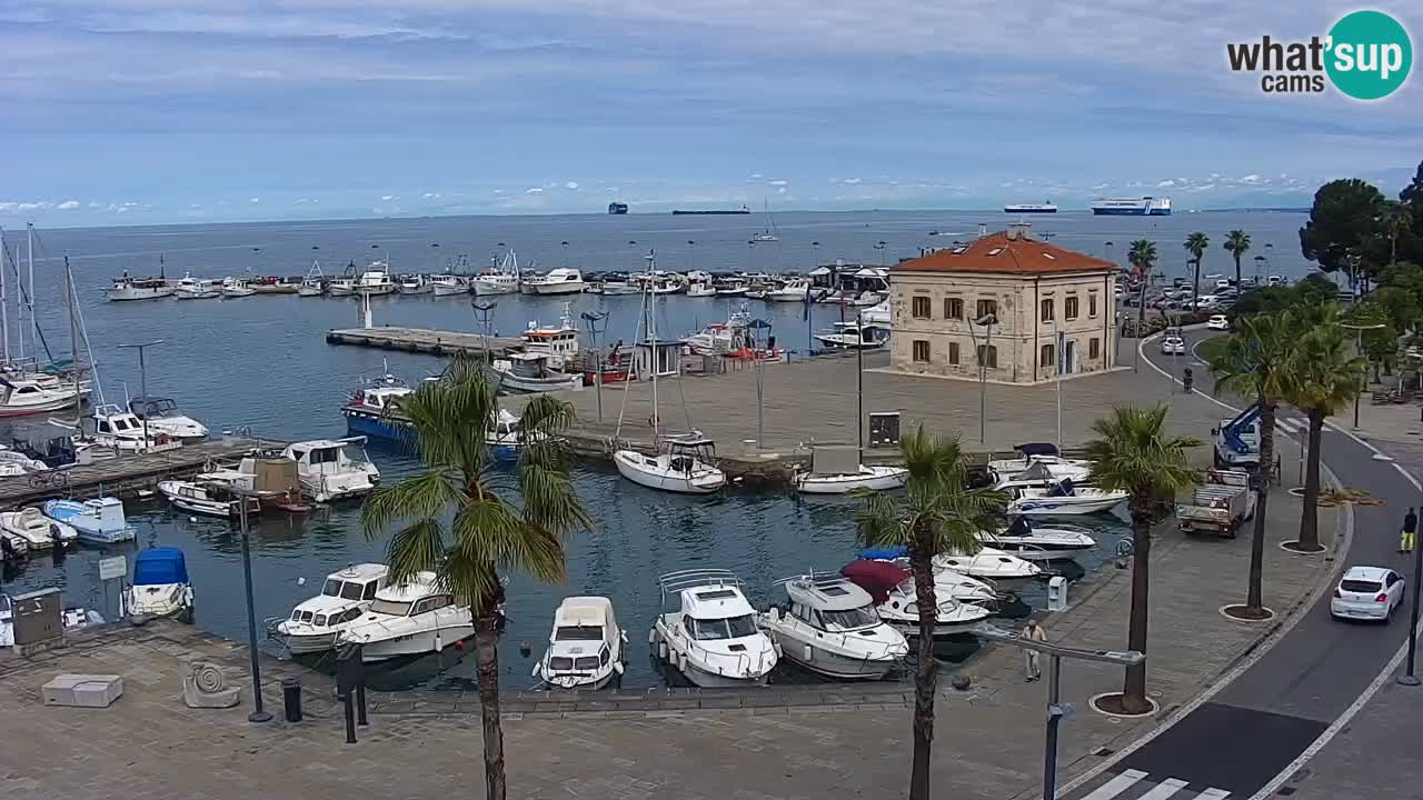 Web kamera Koper – marina i promenada – hotel Grand Koper