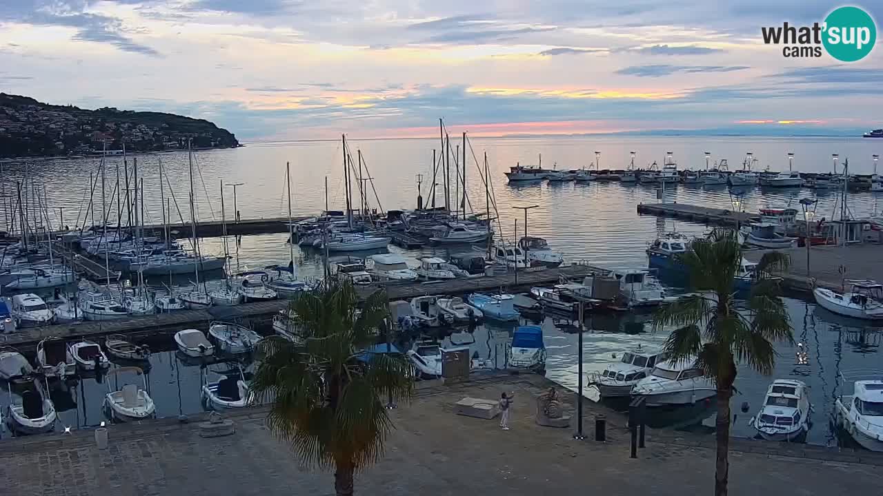 Webcam Capodistria – marina e lungo mare dall’Hotel Grand Koper