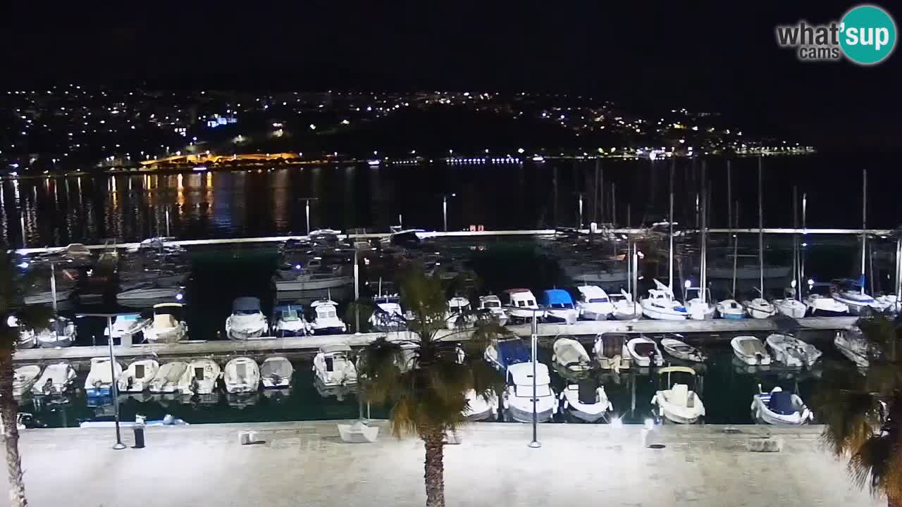 Spletna kamera Koper – Panorama na marino in promenado s Hotela Grand Koper