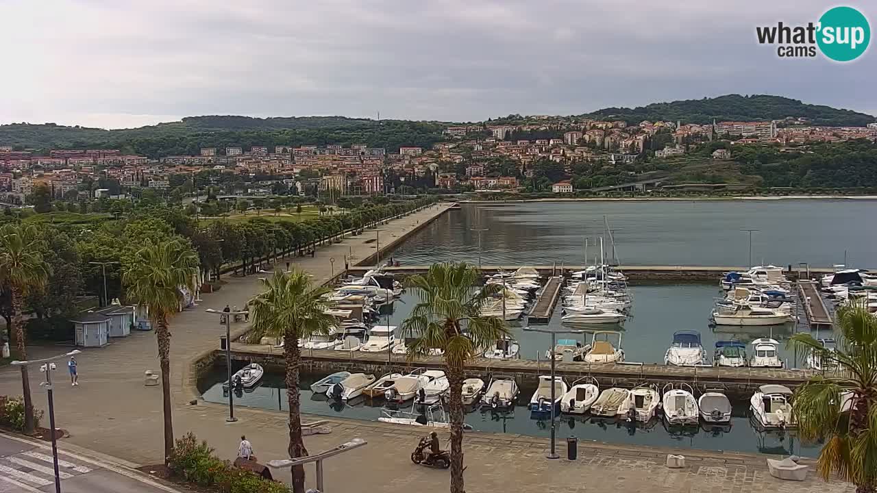 Webcam Capodistria – marina e lungo mare dall’Hotel Grand Koper