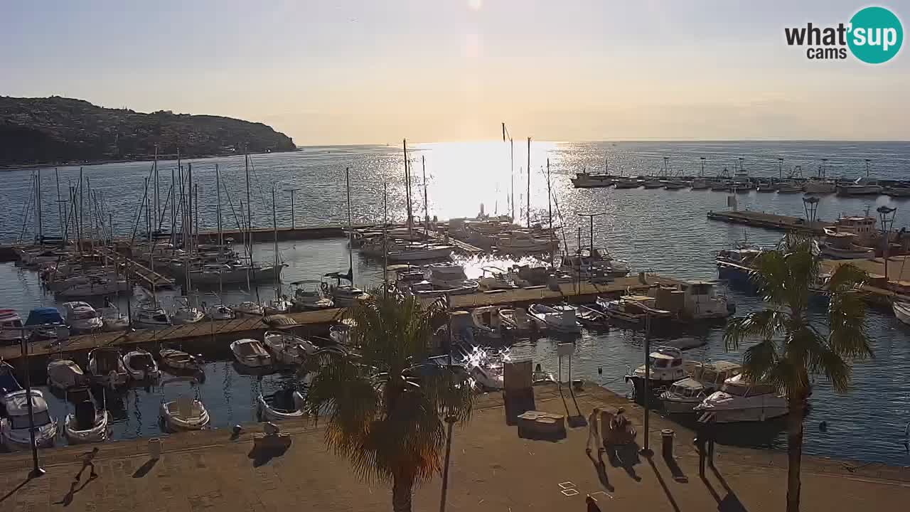Camera en vivo Koper – puerto deportivo y paseo marítimo desde el Hotel Grand Koper