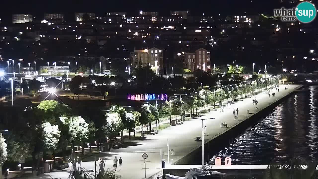 Webcam Koper – Panorama of the marina and promenade from the Grand Hotel Koper