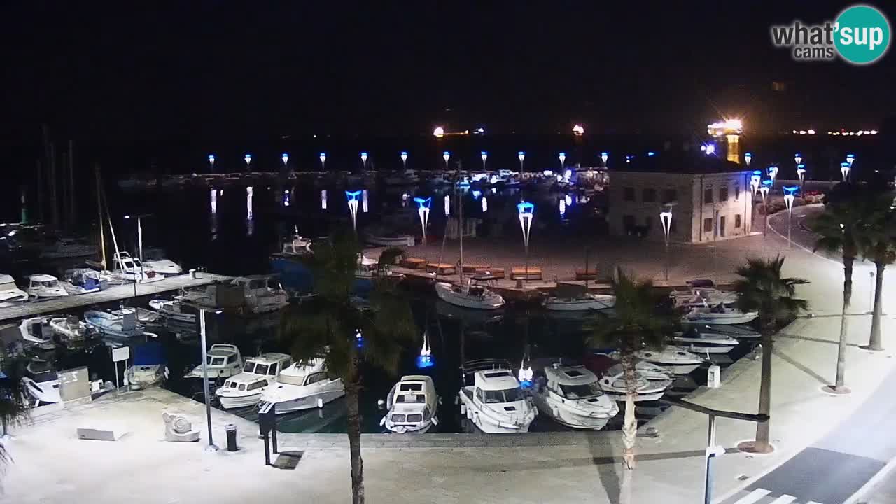 Spletna kamera Koper – Panorama na marino in promenado s Hotela Grand Koper