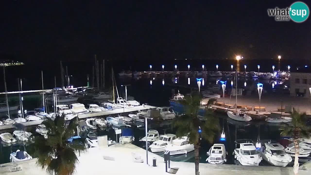 Spletna kamera Koper – Panorama na marino in promenado s Hotela Grand Koper