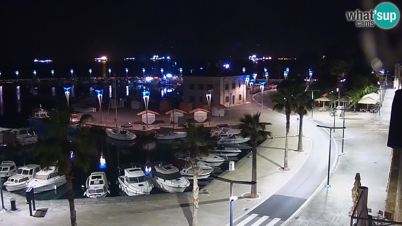 Webcam Koper – Panorama de la marina et de la promenade depuis le Grand Hotel Koper
